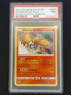 Shining Ho-Oh SM70 - Black Star Promo - Graded PSA 9 MINT Pokemon Card - Image 1