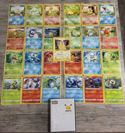 Pokemon First Partner Pack 25th Anniversary Jumbo Card Set COMPLETE w/ binder - Image 1