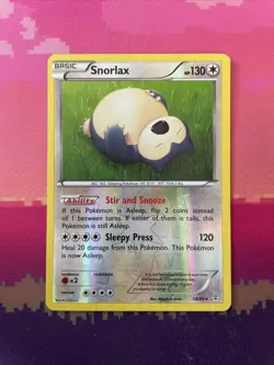 Pokemon Card Snorlax Generations Reverse Holo Rare 58/83 Near Mint - Image 1