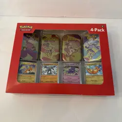 Pokemon Scarlet & Violet 151 (4 Mini Tins + 4 Promo Cards) Nintendo - Image 1