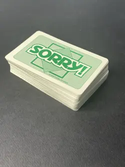 1992 Sorry Board Game SINGLE Replacement Cards Parker 1992 YOU PICK - Image 1