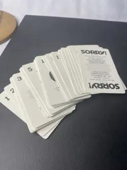 1992 Sorry Board Game SINGLE Replacement Cards Parker 1992 YOU PICK - Image 4