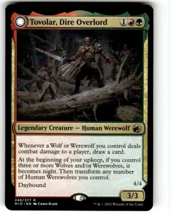 Tovolar, Dire Overlord R Innistrad: Midnight Hunt # 246 NM Normal MTG - Image 1