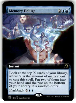 Memory Deluge (Extended Art) Innistrad: Midnight Hunt Regular MTG - Image 1