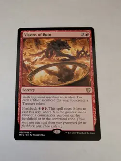 Visions of Ruin Commander: Innistrad: Midnight Hunt Regular MTG NM - Image 1
