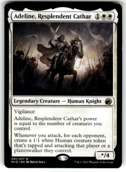 x1 Adeline, Resplendent Cathar MID MTG 1 RARE M/NM 1x - Image 1