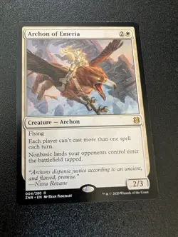NM-Mint, English MTG Regular Archon of Emeria Zendikar Rising Magic the Gatherin - Image 1