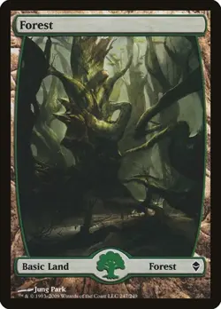 2x Forest (#247) Zendikar LP MTG - Image 1