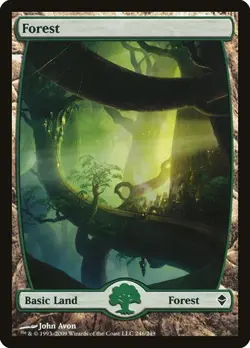 2x Forest (#246) Zendikar LP MTG - Image 1