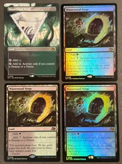 Wastewood Verge x4 Playset - Aetherdrift #374 Showcase #268 Foil MTG DFT - Image 1
