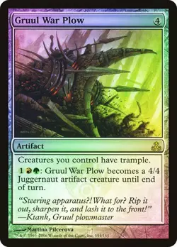 Guildpact MTG Foil Gruul War Plow Magic - Image 1