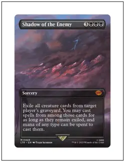 1x Shadow of the Enemy, Borderless Art, Magic the Gathering MTG NM - Image 1