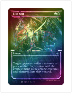 1x Blot Out, Halo Foil, Magic the Gathering, MTG NM - Image 1