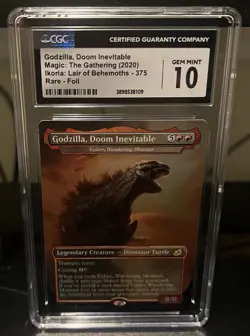 2020 MTG Ikoria- Godzilla, Doom Inevitable Foil 375 CGC 10 - Image 1