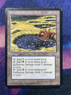 MTG Sulfurous Springs Ice Age Rare Magic The Gathering MP - Image 1