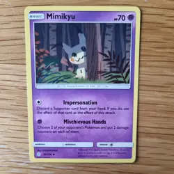 MIMIKYU 96/236 POKEMON CARD (COSMIC ECLIPSE SET) - Image 1