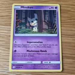 MIMIKYU 96/236 POKEMON CARD (COSMIC ECLIPSE SET) - Image 2
