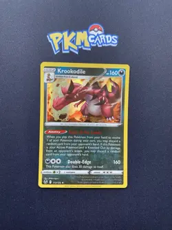 Pokemon TCG Krookodile Silver Tempest 113/195 Holo Rare LP. - Image 1