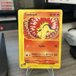 Pokemon Cyndaquil 105/165 Expedition Base Set Regular LP - Image 1