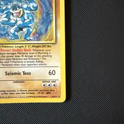 Pokemon TCG Machamp Base Set 8/102 Holo Rare Unlimited 1st Edition MP - Image 4