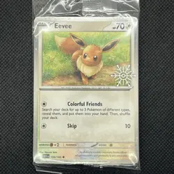 Pokemon TCG Holiday Calendar 2025 Eevee Stamped Promo 133/165 Sealed - Image 1