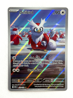 Pokemon TCG Delibird 152/132 Illustration Rare Me01: Mega Evolutions - Image 1