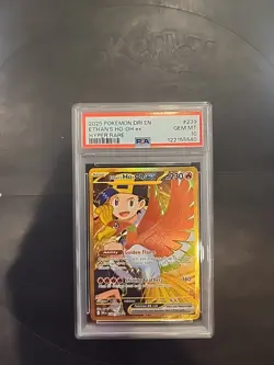 2025 POKEMON DRI EN-DESTINED RIVALS HYPER RARE #239 ETHAN'S HO-OH EX PSA 10 - Image 1