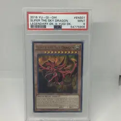 2010 YuGiOh! Legendary Collection 1 LC01-EN002 SLIFER THE SKY DRAGON PSA 9 Mint - Image 1