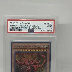 2010 YuGiOh! Legendary Collection 1 LC01-EN002 SLIFER THE SKY DRAGON PSA 9 Mint - Image 3