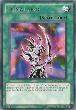 Primal Seed - TU07-EN008 - Rare - Unlimited Edition - Heavily Played - Image 1