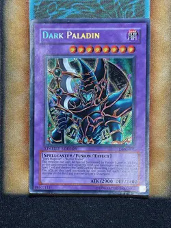 Yugioh Dark Paladin DMG-001 Secret Rare Limited Edition DAMAGED - Image 1