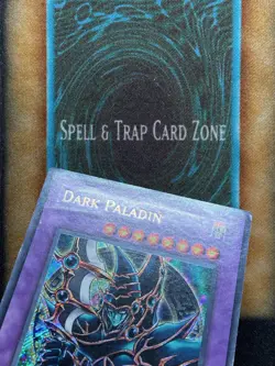 Yugioh Dark Paladin DMG-001 Secret Rare Limited Edition DAMAGED - Image 2