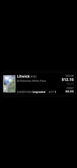 Pokemon TCG Litwick Illustration Rare Card 101/086 Sv: White Flare - Image 3