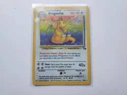 Pokemon TCG Dragonite Regular Rare Card 4/62 Fossil 1999 Unlimited WOTC LP/MP - Image 1