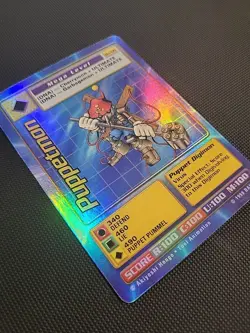 Puppetmon Card Bo-96 | Mega Level Digimon | Holo Foil | Bandai 1999 - Vintage LP - Image 3