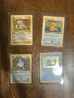 Vintage Pokemon Bulk 150+ Cards, Stack Of Vintage Energy Cards, 4 Vintage Holos. - Image 3