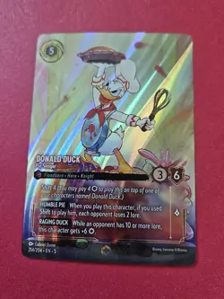 Lorcana Donald Duck - Pie Slinger (Enchanted) NM Holofoil Shimmering Skies - Image 2