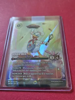 Lorcana Donald Duck - Pie Slinger (Enchanted) NM Holofoil Shimmering Skies - Image 3