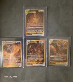 Pokemon ARCEUS GIRATINA PALKIA AND DIALGA SECRET V STAR GOLD CARDS COLLECTION - Image 1
