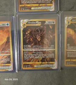 Pokemon ARCEUS GIRATINA PALKIA AND DIALGA SECRET V STAR GOLD CARDS COLLECTION - Image 3
