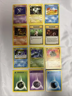 Pokemon Card Collection - Fossil Vintage Card Lot 4 1999-2000 WOTC Rare/Uncommon - Image 1