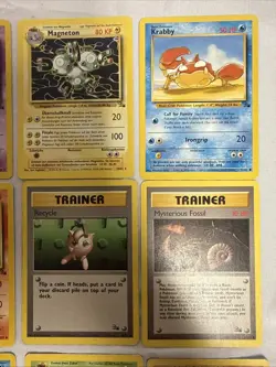 Pokemon Card Collection - Fossil Vintage Card Lot 4 1999-2000 WOTC Rare/Uncommon - Image 3