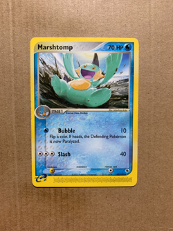 Marshtomp 40/109 EX Ruby & Sapphire - Uncommon Pokemon Card - LP - Image 1