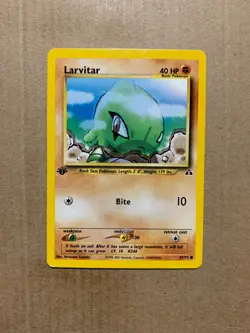 1st Edition Larvitar 57/75 Neo Discovery - Common Pokemon Card - EXCELLENT - Image 1