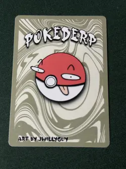 BLACKOUT 1st Edition Pokederp Shadowbud - Gengar 6/7 Fan Art Custom Derpy Card - Image 5