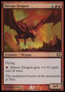Shivan Dragon -Foil Light Play MTG From the Vault: Dragons - Image 1