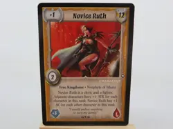 WARLORD Saga of the Storm CCG Free Kingdoms Character Card NOVICE RUTH 24/78 - Image 1