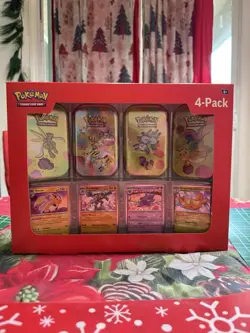 Pokemon 151 4 Pack Mini Tins + 4 Promo Cards Sam's Club Bundle - Pack #1 - Image 1