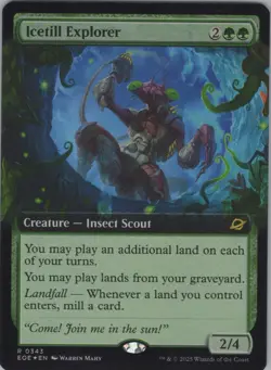 MTG (FOIL) Icetill Explorer (Extended Art) R Edge of Eternities 343 NM - Image 1