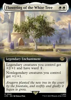 MTG Flowering of the White Tree - Extended Art, Light Play, English Universes Be - Image 1